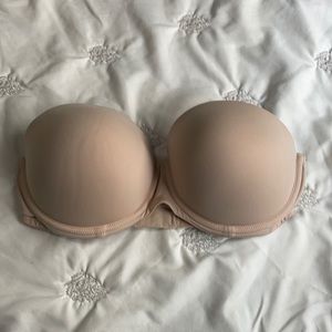 PINK strapless push-up bra